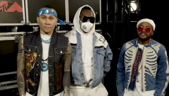 Black Eyed Peas se presentó en los MTV VMA sin Fergie. (Foto: MTV/AFP)