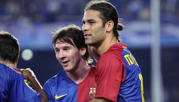 Rafa Márquez y Lionel Messi jugaron cinco años en el Barcelona. (Foto: @RafaMarquezMX)