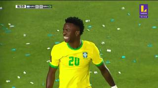 Para no creérselo: el terrible fallo de Vinicius sólo frente al ‘Dibu’ en Argentina vs. Brasil [VIDEO]
