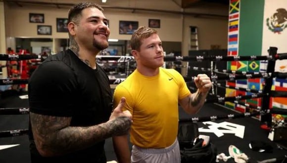Andy Ruiz reconoció la gran ayuda que le dio ‘Canelo’ Álvarez para su vuelta al ring. (Difusión)