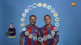 Messi es el 'Rey': Neymar Jr. y Rafinha eligen emoticones para los cracks del Barcelona