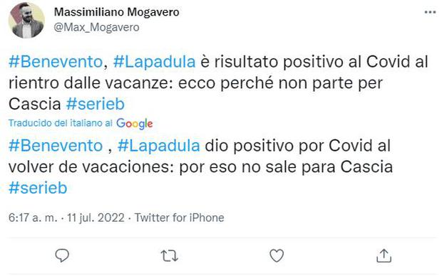 Gianluca Lapadula dio positivo a COVID-19, informan en Italia.