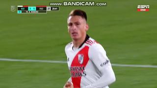 Con una genialidad: Romero y su golazo para el 1-1 del River vs. Independiente [VIDEO]