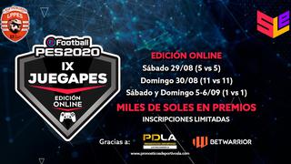 PES 2020: el JUEGAPES IX anuncia su paso a versión online por el coronavirus