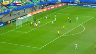 ¡Reventó el arco! El golazo de Cuellar para el Colombia vs. Paraguay [VIDEO]