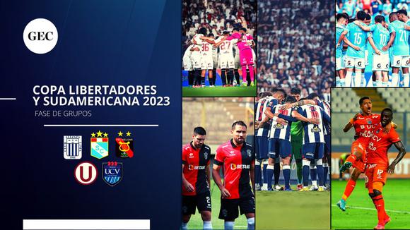Copa Libertadores y Sudamericana 2023: mira los grupos y el fixture de los equipos peruanos