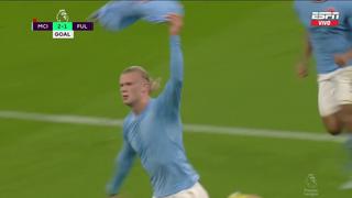 Sobre la hora: agónico gol de Haaland para el 2-1 del City ante Fulham [VIDEO]