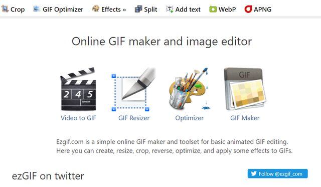 En esta web deberás subir tu GIF con la nueva medida. (Foto: Captura)