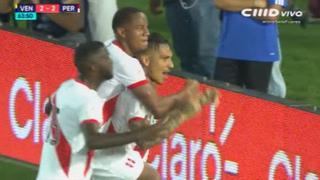 ¡Lo grita todo el Perú!: excelente centro de Yotun para gol de Guerrero a Venezuela [VIDEO]