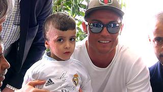 Cristiano Ronaldo cumplió sueño a pequeño sobreviviente a ataque terrorista