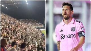 No Messi, no ‘party’: hinchas del Miami abandonaron estadio tras sustitución [VIDEO]