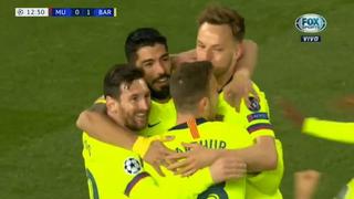 ¡Comienza el sueño en Old Trafford! Luis Suárez y el cabezazo para 1-0 del Barcelona por Champions [VIDEO]