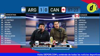 La reacción de Depor al gol de Lautaro Martínez en el Argentina vs Canadá
