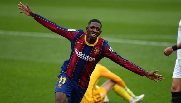 Ousmane Dembélé tiene contrato con el Barcelona hasta mediados de 2022. (AFP)