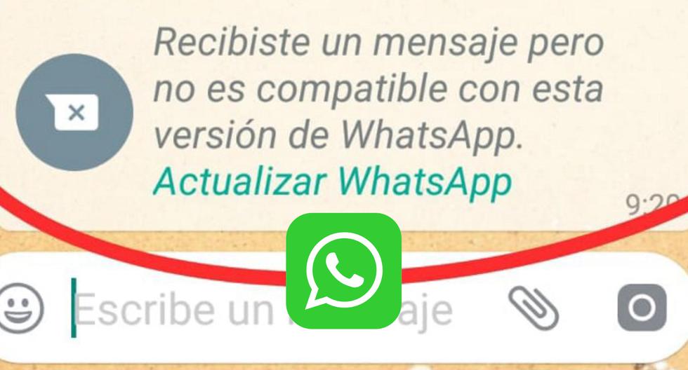 Cómo resolver el problema de incompatibilidad de mensajes con tu versión de WhatsApp