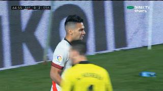 Un ‘Tigre’ sin puntería: Radamel Falcao falló el descuento en Rayo Vallecano vs. Osasuna [VIDEO]