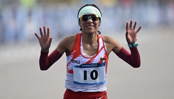 Gladys Tejeda logró medalla de bronce en Santiago 2023. (Foto: AFP)