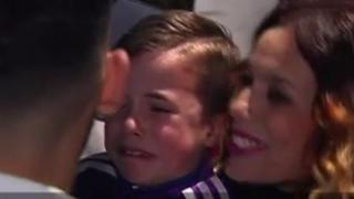Lo que causa Ronaldo: un niño protagoniza tierno llanto tras conocer al portugués