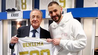 Karim no es el protagonista: foto de Benzema recibiendo la camiseta por sus 500 partidos se vuelve viral por el hijo de Toni Kroos [FOTO]