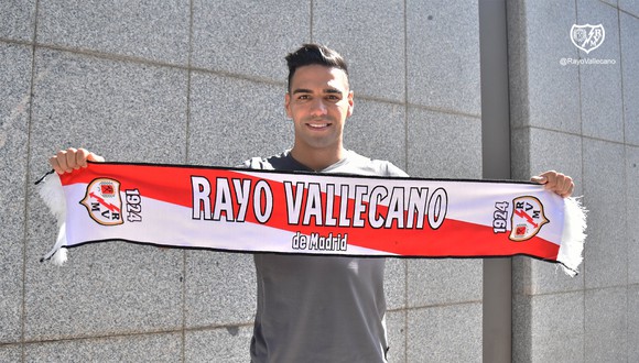 Radamel Falcao García llega al Rayo Vallecano procedente del Galatasaray. (Foto: Rayo Vallecano)