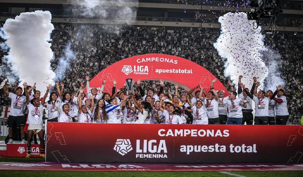 Universitario de Deportes fue el campeón de la Liga Femenina 2023.  (Foto. Twitterligafemfpf)