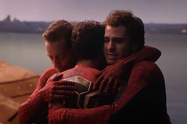 Tobey Maguire, Andrew Garfield and Tom Holland in 