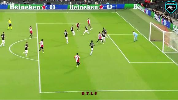 La asistencia de Marcos López en la victoria de Feyenoord vs. Sturm Graz. (Video: Youtube)