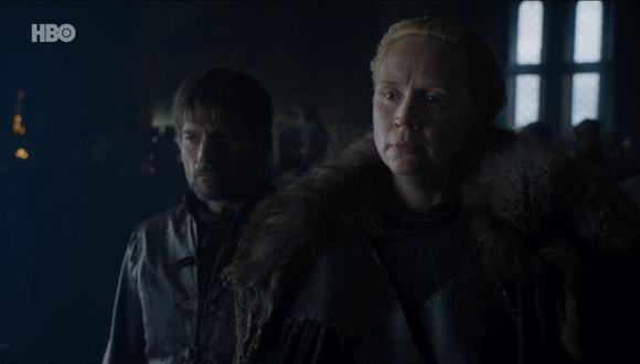 Game of Throne 8x02: Jaime Lannister le cumple el mayor sueño de Brienne de Thart. (Foto: HBO)