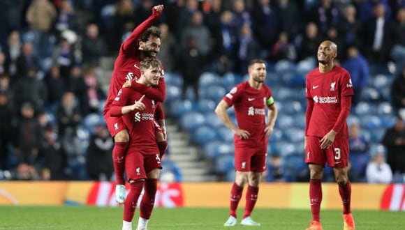 Liverpool venció 7-1 a Rangers en Escocia. (Getty Images)