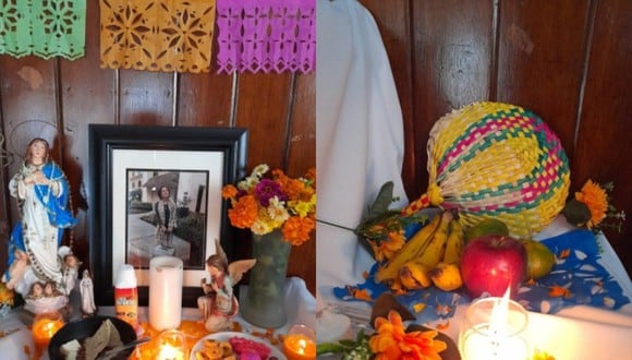 Un altar por el Día de Muertos fue el mejor homenaje para su abuela Imelda del Carmen Cajina Urroz. (Foto: @ravenbIue / Twitter)