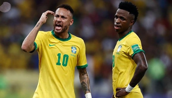 Neymar criticó el puesto de Vinicius Junior en el Balón de Oro 2022. (Foto: EFE)