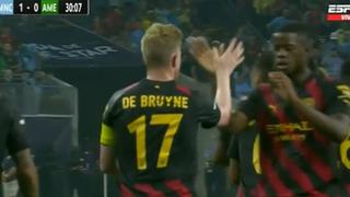 Invente, Kevin, invente: golazo de De Bruyne para el 1-0 del América vs. City por amistoso [VIDEO]