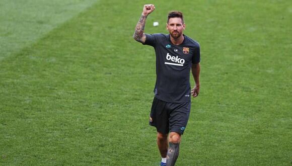 Messi volvió a entrenar con Barcelona (Foto: EFE)