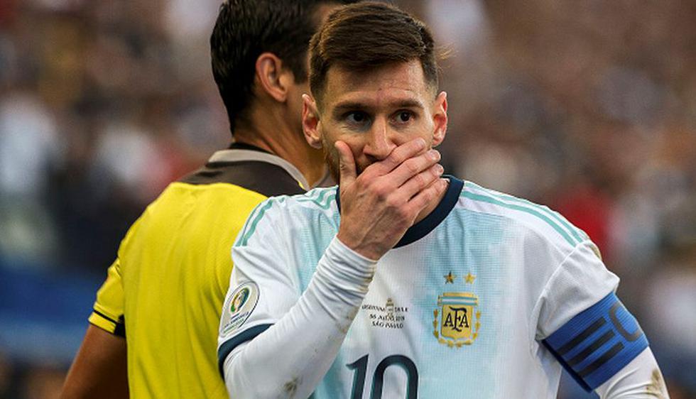 Lionel Messi fue sancionado con tres meses de suspensión con la Selección Argentina. (Getty Images)
