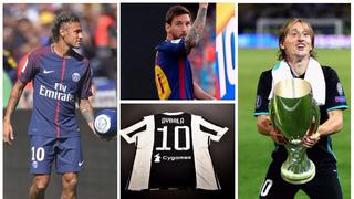 La pelota siempre al '10': las figuras de los principales clubes europeos que usarán ese número