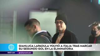 Gianluca Lapadula volvió a Italia en medio del cariño de la gente