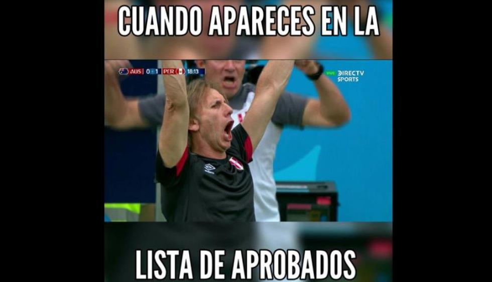 Los divertidos memes que nos dejó la victoria de Perú sobre Australia en Rusia 2018 (Facebook)