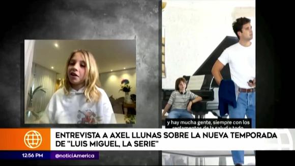 Axel Lunas, the younger brother of Luis Miguel on the Netflix series, comments on the new season