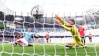 Paliza del Manchester City al United: el gol del 4-0 de Foden tras asistencia de Haaland