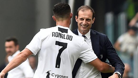 Massimiliano Allegri confirmó la salida de Cristiano Ronaldo de la Juventus. (Foto: Reuters).