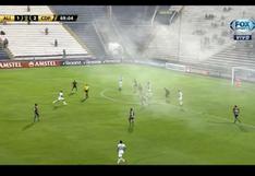 Hinchas banquiazules utilizaron bengalas en el partido ante Palestino por Copa Libertadores [VIDEO]