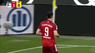 No podía ser otro: gol de Lewandowski para el 2-0 de Bayern Múnich vs. Dortmund [VIDEO]