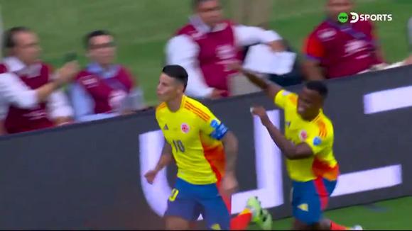 Gol de James Rodríguez en Colombia vs. Panamá. (Video: DSPORTS)