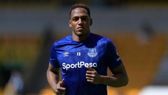 Yerry Mina habría entrado en la lista de transferibles del Everton para el próximo mercado de fichajes tras finalizar la temporada. (Foto: Premier League)