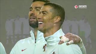 Lleno de optimismo: Cristiano Ronaldo y su emoción mientras escuchaba el himno de Portugal [VIDEO]