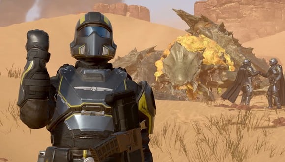 Entre las facciones a los que te enfrentarás están los 'terminids', insectos gigantescos que parecen sacados de "Starship Troopers".