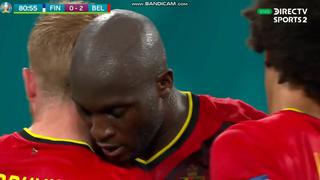 Imparable: Romelu Lukaku ganó la posición y anotó el 2-0 de Bélgica vs. Finlandia [VIDEO]