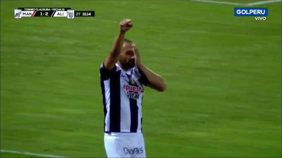 Hernán Barcos marcó el 2-1 de Alianza Lima sobre Mannucci. (Video: GOLPERU)
