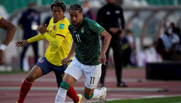 Colombia y Bolivia empataron 1-1 por Eliminatorias Qatar 2022 en el Hernando Siles de La Paz. (Foto: EFE)