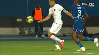 Se estrenó con un golazo: Achraf Hakimi marcó el 1-1 en el PSG vs. Troyes [VIDEO]